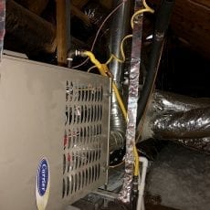 HVAC system maintenance - ac-unit-in-attic