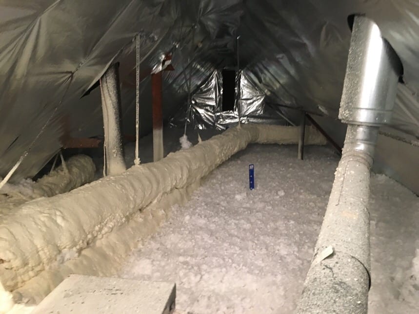 HVAC maintenance - foaming-duct-work